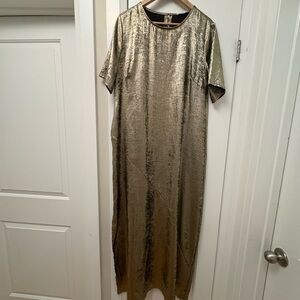 Simons Gold Maxi Dress